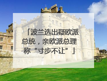 波兰选出疑欧派总统，亲欧派总理称“寸步不让”