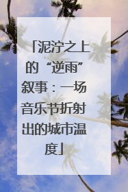 泥泞之上的“逆雨”叙事：一场音乐节折射出的城市温度