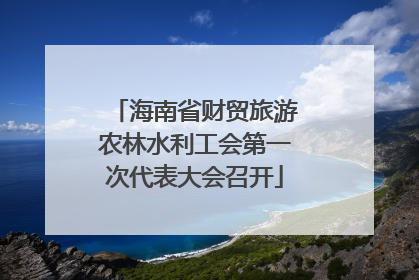 海南省财贸旅游农林水利工会第一次代表大会召开