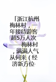 浙江杭州梅林村，一年接待游客超5万人次——梅林村，满满人气从何来（经济新方位·农村消费观察）