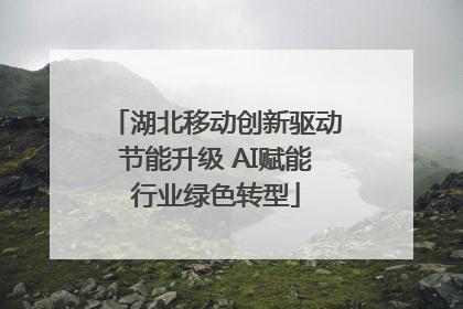湖北移动创新驱动节能升级 AI赋能行业绿色转型