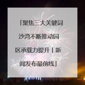 聚焦三大关键词 沙湾不断推动园区承载力提升丨新闻发布最前线