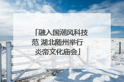 融入国潮风科技范 湖北随州举行炎帝文化庙会