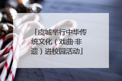 虞城举行中华传统文化（戏曲·非遗）进校园活动