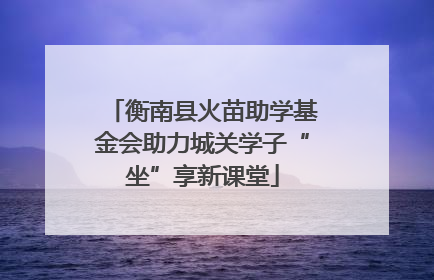 衡南县火苗助学基金会助力城关学子“坐”享新课堂