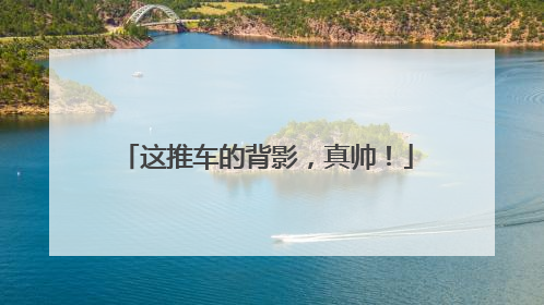 这推车的背影，真帅！