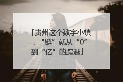 贵州这个数字小镇，“链”就从“0”到“亿”的跨越
