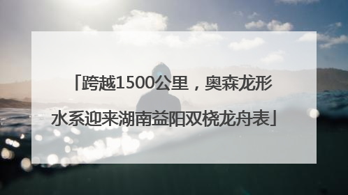 跨越1500公里，奥森龙形水系迎来湖南益阳双桡龙舟表