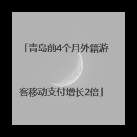 青岛前4个月外籍游客移动支付增长2倍