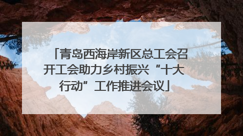 青岛西海岸新区总工会召开工会助力乡村振兴“十大行动”工作推进会议