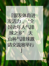 银发体育迸发活力，“全国老年人气排球之乡” 天山杯气排球邀请交流赛举行