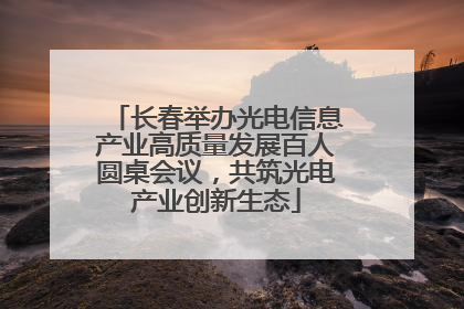 长春举办光电信息产业高质量发展百人圆桌会议，共筑光电产业创新生态