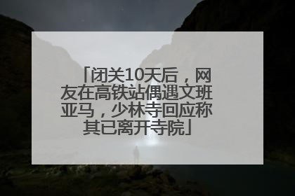 闭关10天后，网友在高铁站偶遇文班亚马，少林寺回应称其已离开寺院