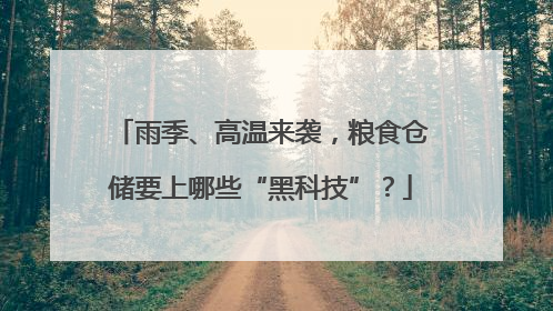 雨季、高温来袭，粮食仓储要上哪些“黑科技”？