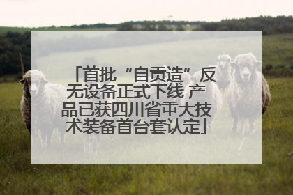 首批“自贡造”反无设备正式下线 产品已获四川省重大技术装备首台套认定