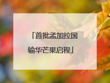 首批孟加拉国输华芒果启程