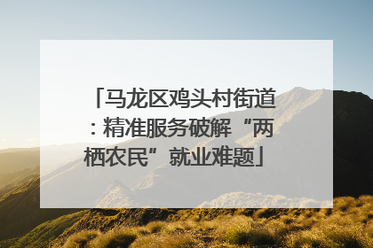 马龙区鸡头村街道：精准服务破解“两栖农民”就业难题