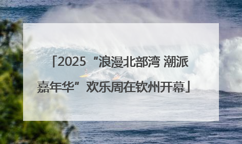 2025“浪漫北部湾 潮派嘉年华”欢乐周在钦州开幕