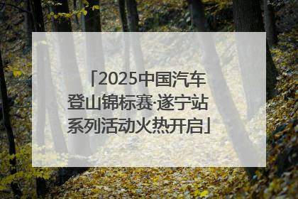 2025中国汽车登山锦标赛·遂宁站系列活动火热开启