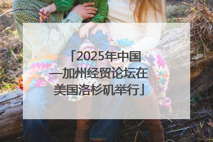 2025年中国—加州经贸论坛在美国洛杉矶举行