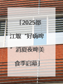 2025都江堰“好嗨啤”消夏夜啤美食季启幕