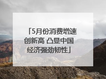 5月份消费增速创新高 凸显中国经济强劲韧性