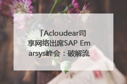 Acloudear司享网络出席SAP Emarsys峰会：破解流量困局，驱动精准增长
